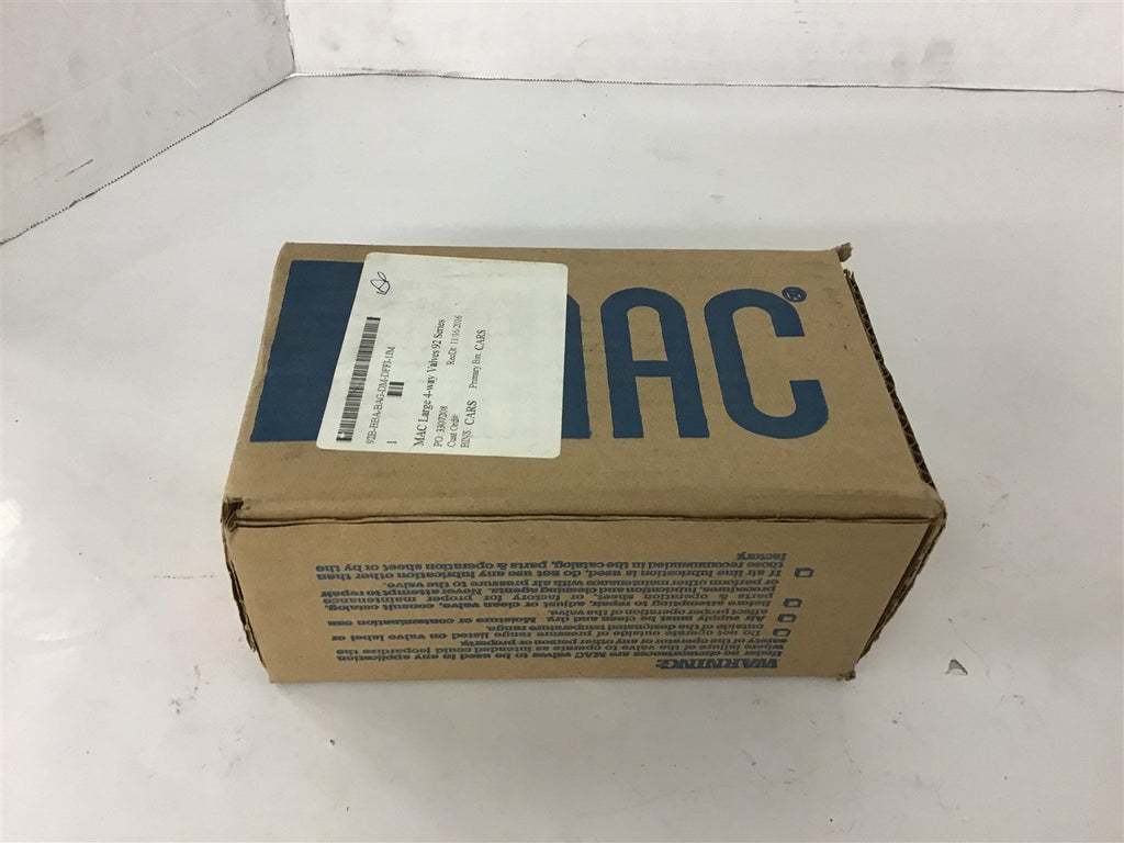 Mac 92B-BBA-BAG-DM-DFFJ-1JM 4-Way Valve