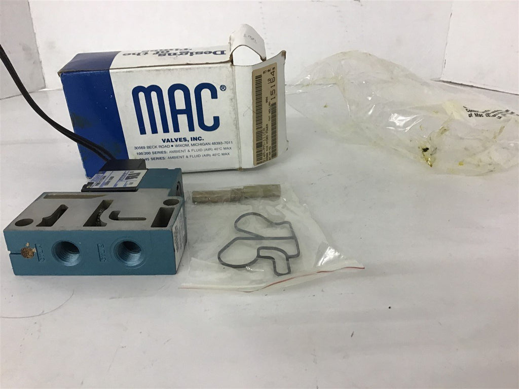 Mac 914A-PM-111CA 150 PSI Solenoid Valve PME-111CAAA 120 Volt 6.8 W