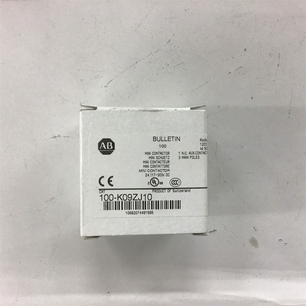 Allen-Bradley 100-K09ZJ10 Mini Contactor 24 Vdc Coil