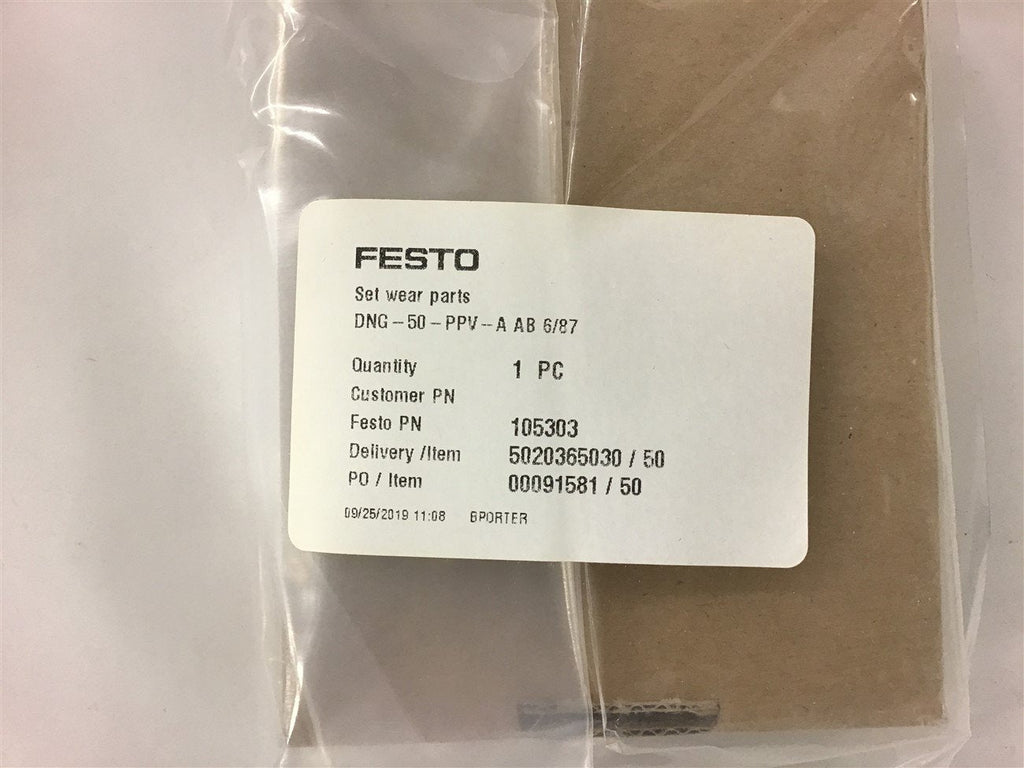 Festo DNG-50-PPV-A AB 6/87 Set Wear Parts