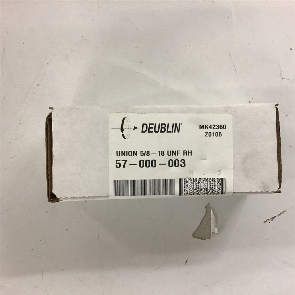 Deublin 57-000-003 Union 5/8-18 UNF RH