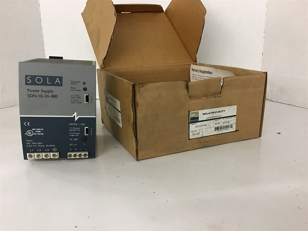 Sola SDN-24-480 24 VDC Power Supply