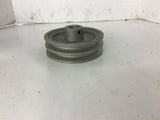2 Groove Pulley 5 1/2" OD 1" Bore