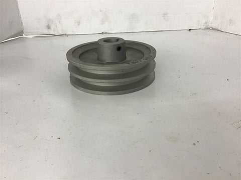 2 Groove Pulley 5 1/2" OD 1" Bore