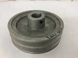 2 Groove Pulley 5 1/2" OD 1" Bore