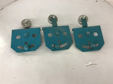 Trolley Wheel Bracket Lot of 3