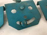 Trolley Wheel Bracket Lot of 3