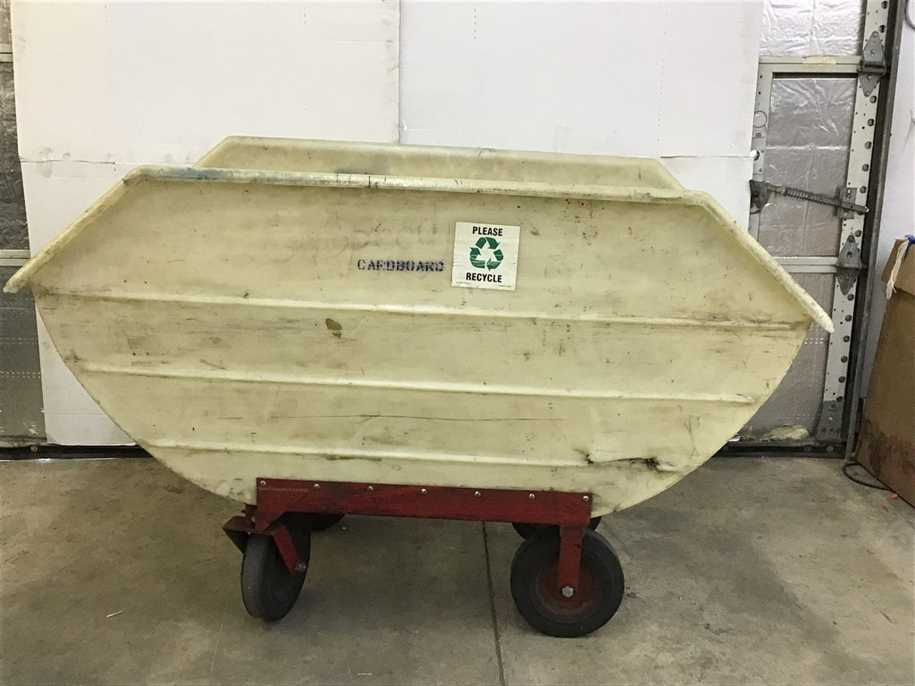 20 Bushel Poly Feed 4 wheel feed cart