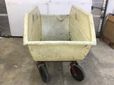 20 Bushel Poly Feed 4 wheel feed cart