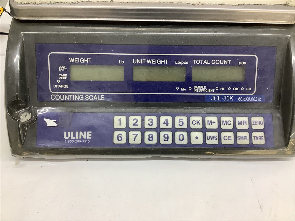 Ui Line Scale Uline Counting Scale JCE-30K 60lb x 0.002lb – BME Bearings and Surplus