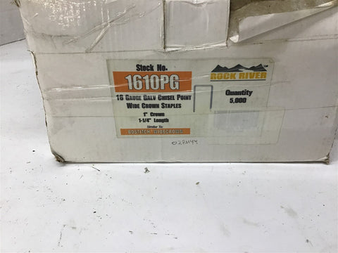 Bostitch 1610PG Widecrown 1 1/4" Galvanized Chisel Point Staples Lot of 4500