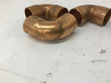 1 3/8" Copper Sweat Elbow Fittings Lot of 5
