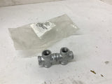 40I cross 1/4" Galvanized Steel Pipe Female Cross lot of 2
