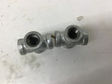 40I cross 1/4" Galvanized Steel Pipe Female Cross lot of 2