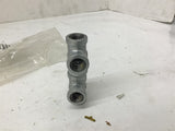40I cross 1/4" Galvanized Steel Pipe Female Cross lot of 2