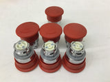 Lovato 8 LM2T B6344 Mushroom Head Push Button Red Lot of 7