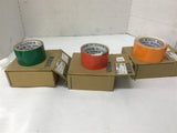 Brady Floor Marking Tape Red Green and Orange Lot of 3