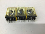 Idec RY4S-U AC110-120V Relay Lot of 3