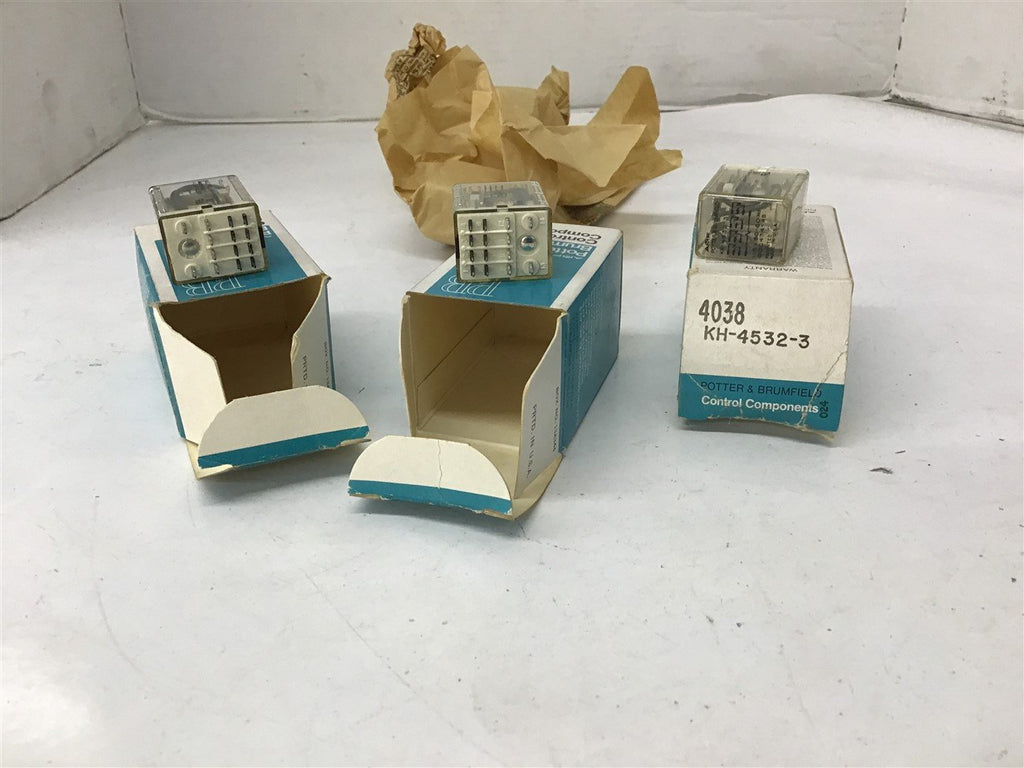TE CONNECTIVITY KH-4532-3 125 Vac 1152 V coil Relay Lot of 3