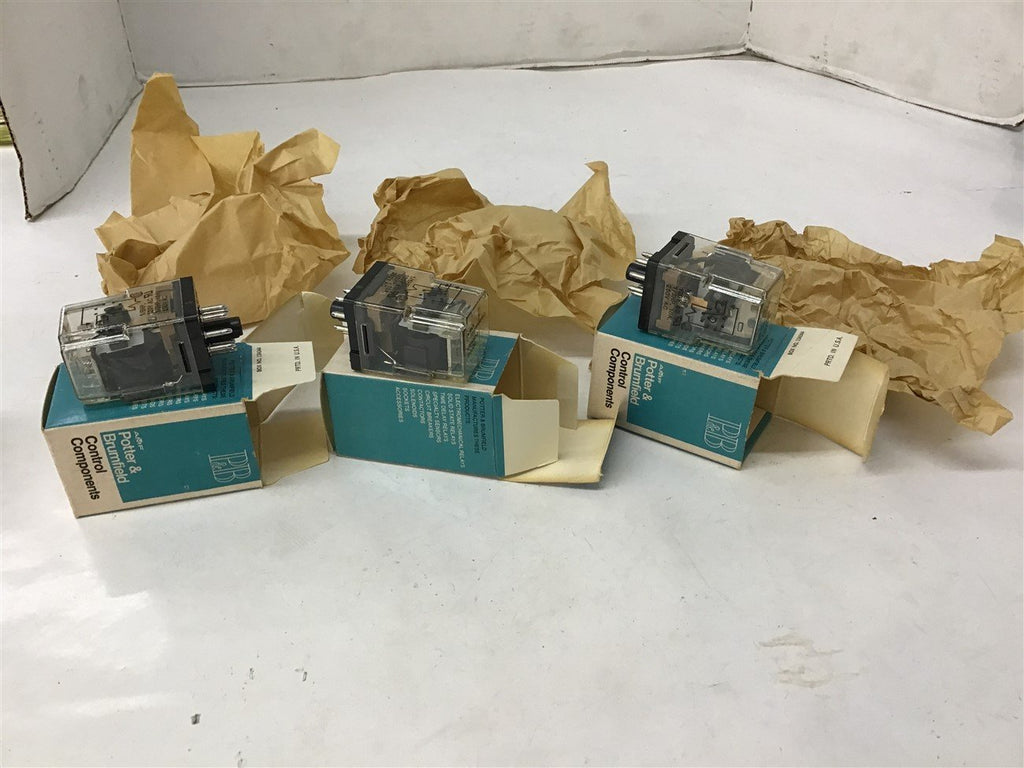 Potter & Brumfield Control Components KRPA5DG 12V DC Relay Lot of 3