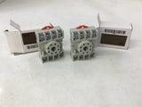 Dayton 5X852 Relay Socket Lot of 2