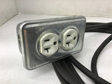 E195124 Industrial Grade Outlet Plug 15 Amp w/ 17' Cord