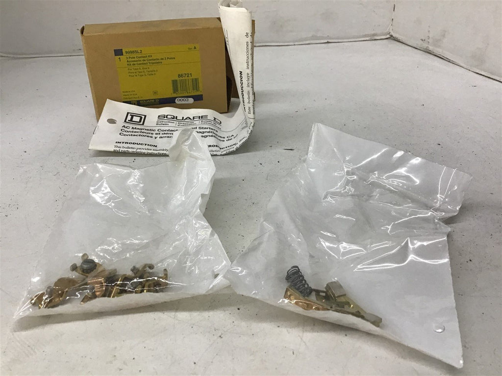 Sqaure D 9998SL2 3 Pole Contact Kit size 0