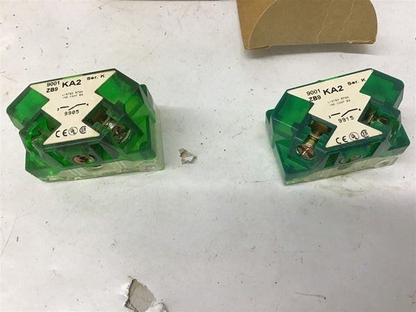 SQUARE D 9001 KA2 Contact Block Lot of 2 – BME Bearings and Surplus
