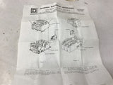 SQUARE D ELEC. INTERLOCK CLASS: 9999 TYPE: SX-12