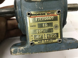 Morse 77MH0009 Gear Reducer Ratio 10:1 HP .24