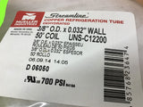 Mueller D06050 3/8" OD 50 FT Long Copper Refrigeration Tube