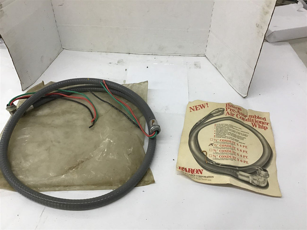 Baron Pre- Assembled Air Conditioner Whip 1/2" Conduit X 6FT