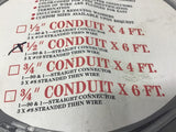 Baron Pre- Assembled Air Conditioner Whip 1/2" Conduit X 6FT