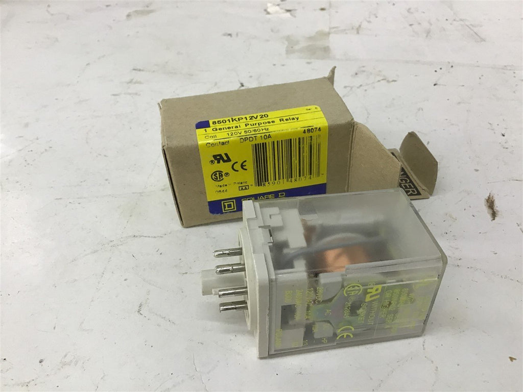 Square D 8501-KP12V20 General Purpose Relay