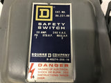 Square D DU-221-RB 30 Amp Safety Switch 240 Vac Single Phase