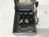 Square D DU-221-RB 30 Amp Safety Switch 240 Vac Single Phase
