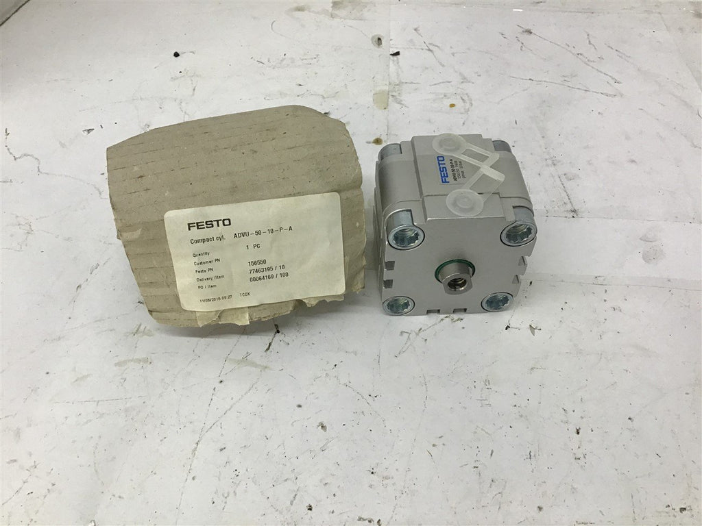 Festo ADVU-50-10-P-A Pneumatic Cylinder 10 Bar