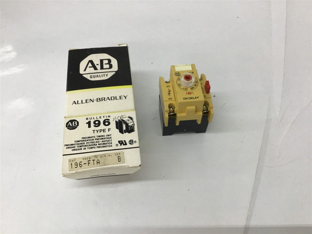 Allen Bradley 196-FTA Pneumatic Timer
