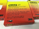 3M Scotch 27 1/2"x66' Glass Cloth Electrical Tape Lot Of 4