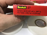 3M Scotch 27 1/2"x66' Glass Cloth Electrical Tape Lot Of 4