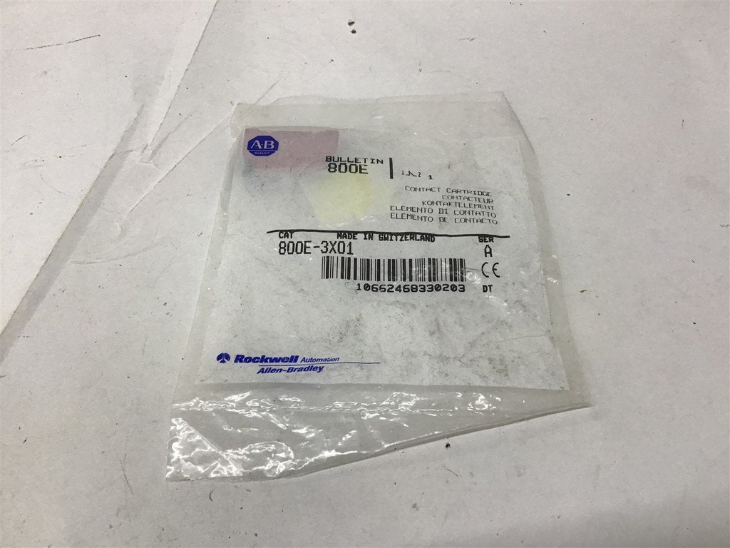 Allen Bradley 800E-3X01 Contact Cartridge 10A 600V