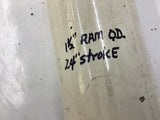 Hydraulic Cylinder 1-1/2" OD Ram x 24" Stroke x 3-7/8 OD