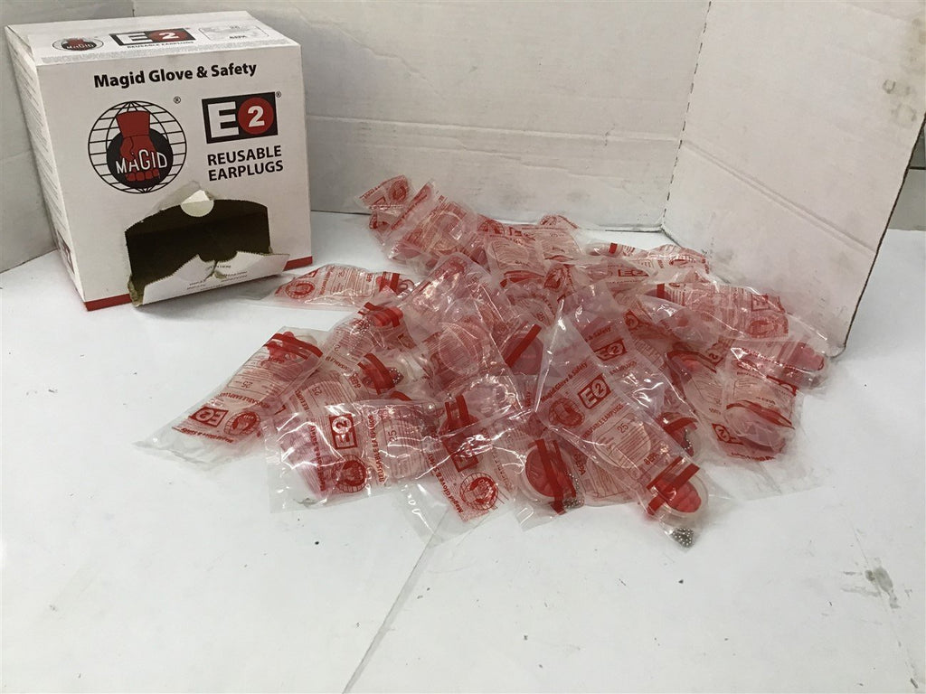 Magid IHP27CPH E2 Reusable Corded Ear Plugs With Carrying Case Lot Of 35