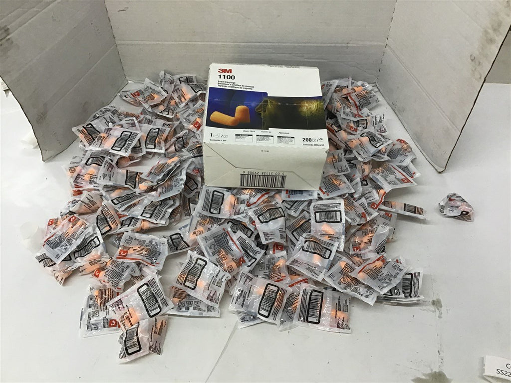 Howard Leight 3M 1100 Uncorded Ear Plugs Lot Of 200 Pairs