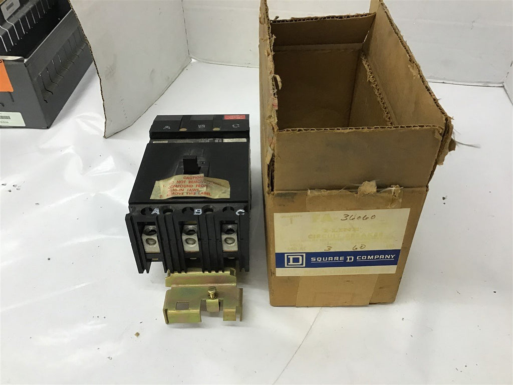 Square D FA-36060 60 Amp Circuit Breaker 600 Vac