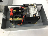 Square D 8536 SCG2 Nema Size 1P Enclosed Starter 120 Volt Coil