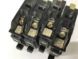 Square D 120-240VAC 15 AMP Single Pole Assorted Lot Circuit Breaker Lot Of 9