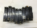 Square D 120-240VAC 15 AMP Single Pole Assorted Lot Circuit Breaker Lot Of 9