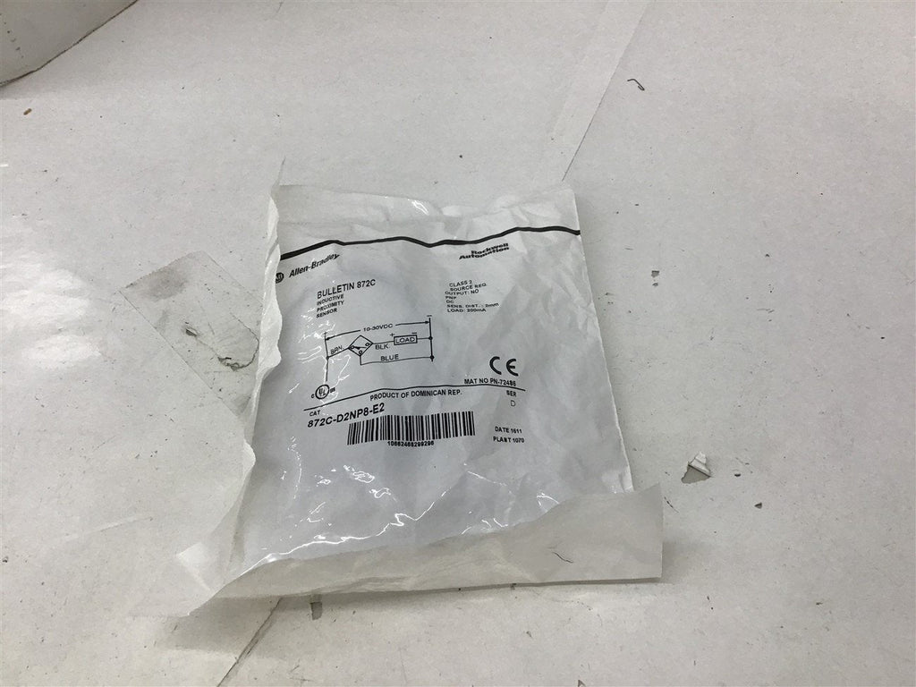 Allen Bradley 872C-D2NP8-E2 2mm Load 200mA Proximity Sensor