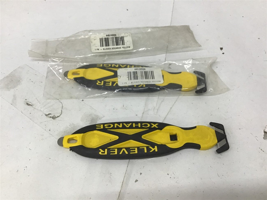 Uline Deluxe Klever X Change Dual Sided Yellow Lot Of 2